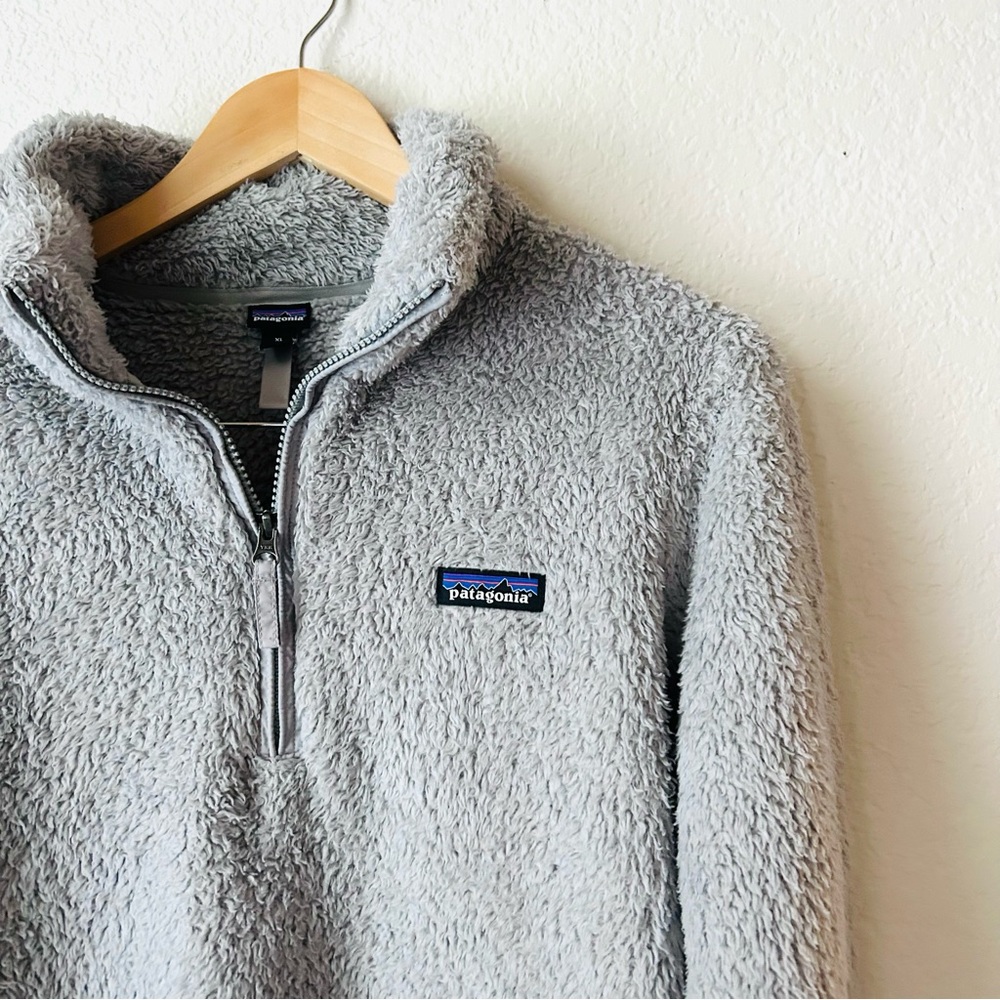Patagonia Women’s Los Gatos 1/4 Zip Fleece Pullover Size XL Salt Gray - Picture 3 of 6